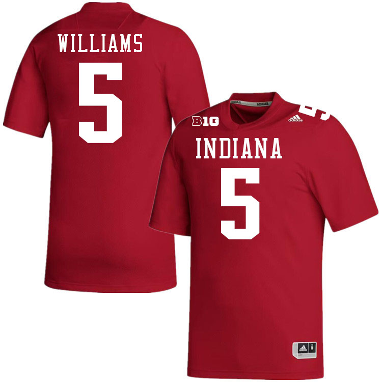 #5 Ke'Shawn Williams Indiana Hoosiers Football Jeresys College Apparels,Uniforms Stitched-Crimson